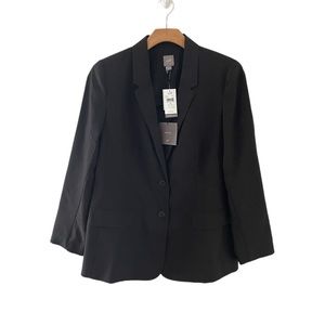 J. Jill NEW Women's Walnut Simple 120 Wool Blazer Jacket Size 14